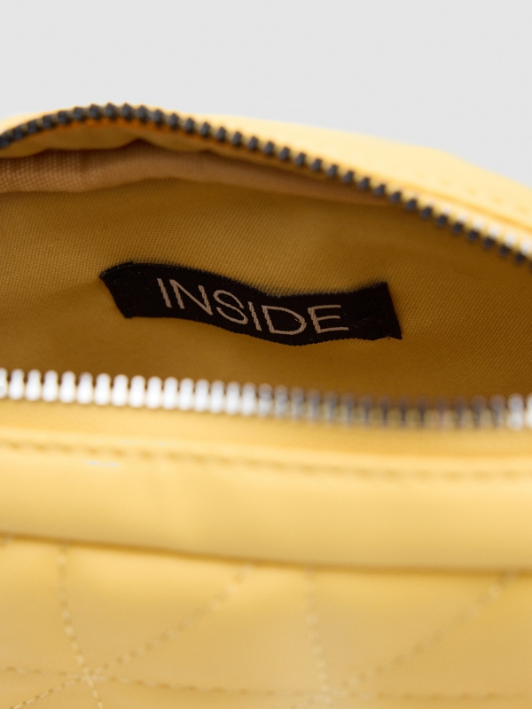 Adjustable shoulder bag yellow detail view