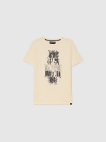 %Pto% Skull text t-shirt sand