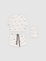 %Pto% Animal pyjamas light grey