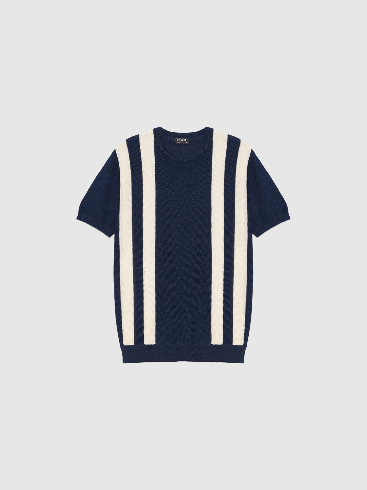 %Pto% Vertical stripes T-shirt navy