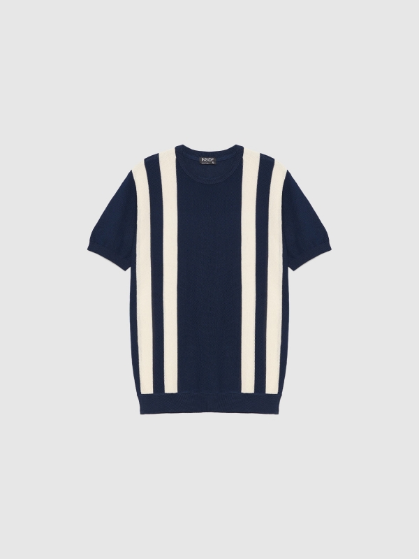  Vertical stripes T-shirt navy