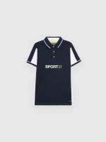 %Pto% Pólo desportivo azul marinho