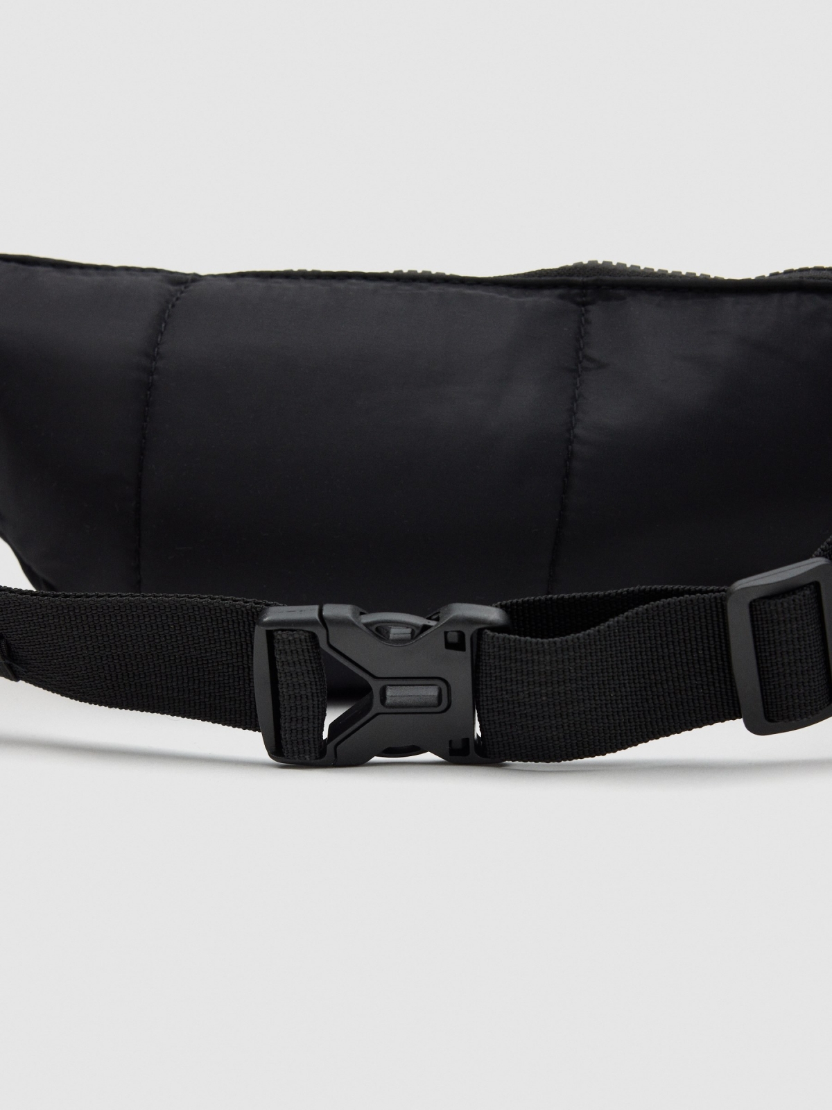 Nylon bum bag black 45º side view