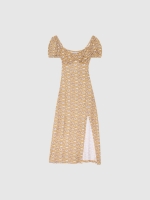 %Pto% Vestido midi flores arena