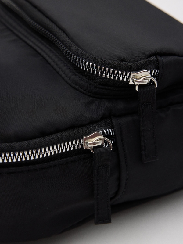 Basic nylon backpack detail view