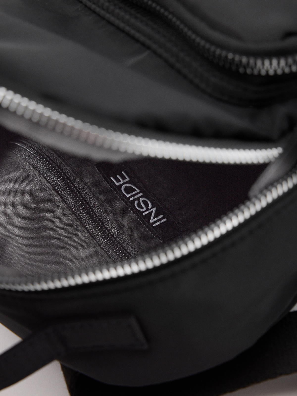 Basic nylon backpack detail view