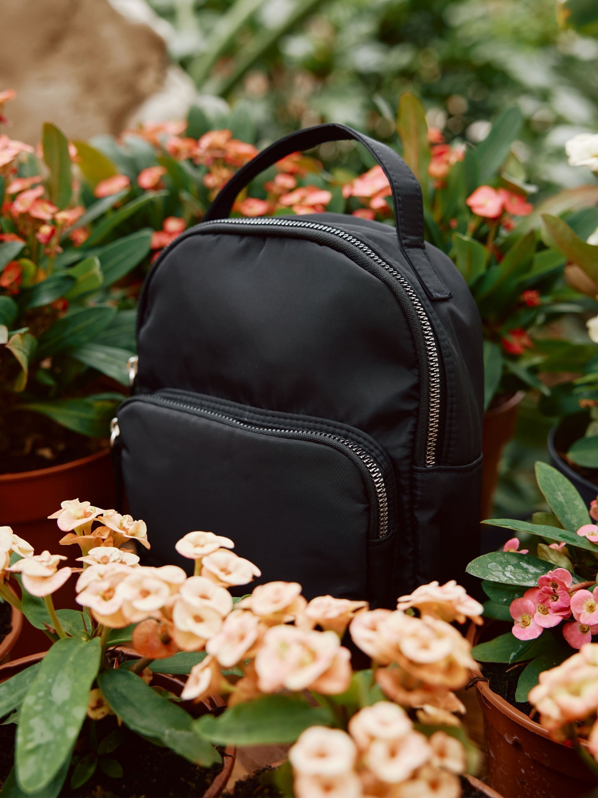 %New% Mochila nylon básica negro %New% Mochila nylon básica negro