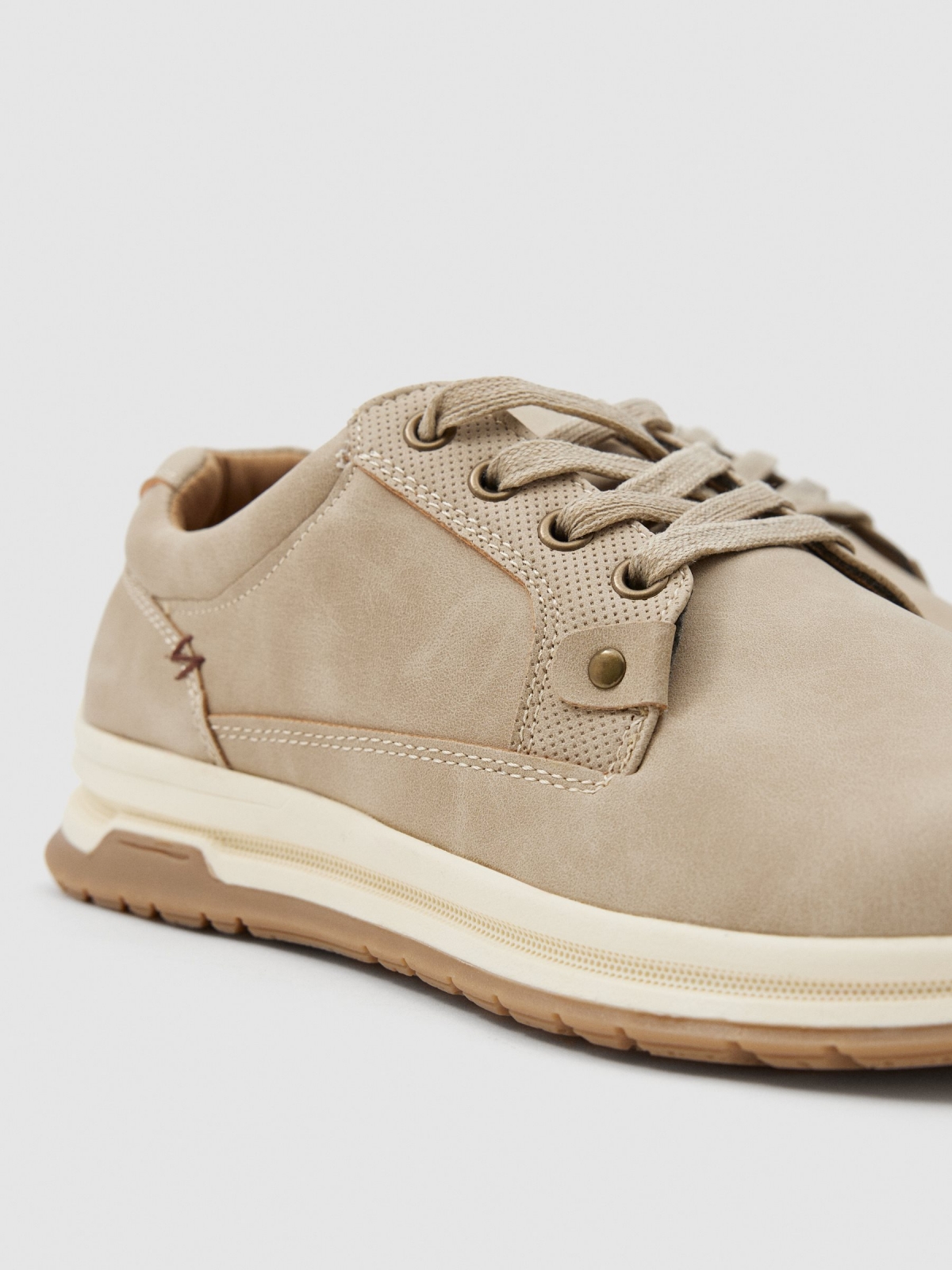 Blucher running beige beige vista detalle