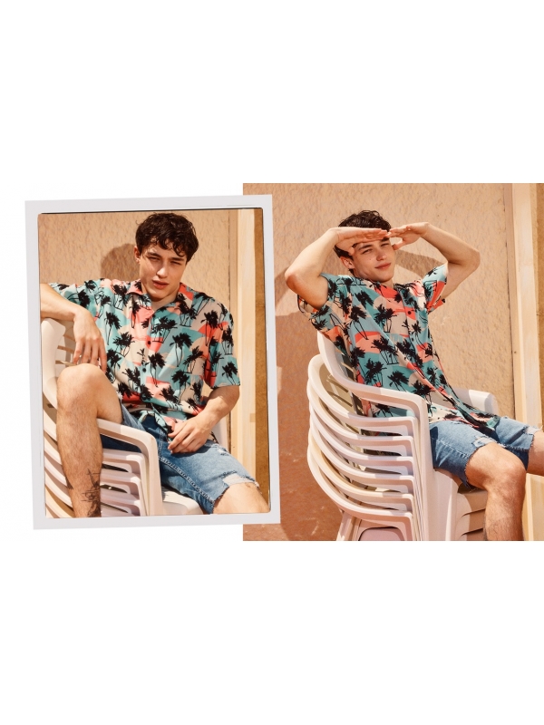  Camisa playera beige