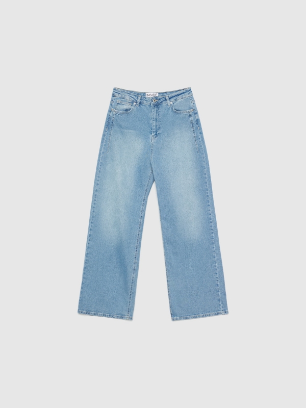  Wide leg jeans darts light blue