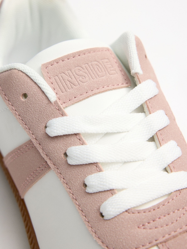 Retro combined sneakers off white detail view