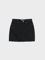 %Pto% Mini slim skirt with slit black
