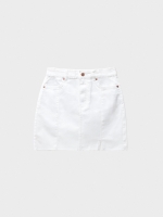 %Pto% Mini slim skirt with slit white