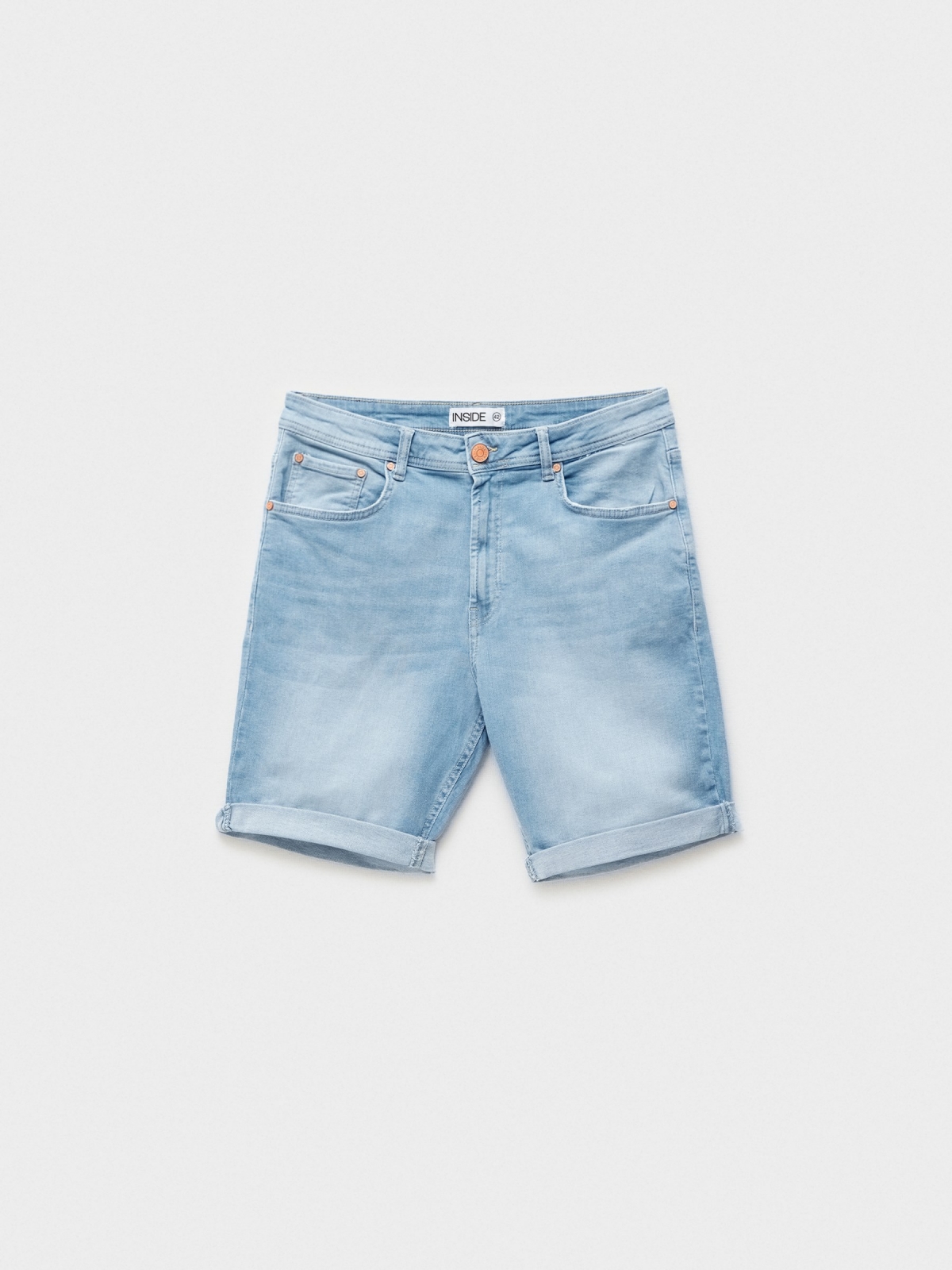  Bermudas Denim Slim azul