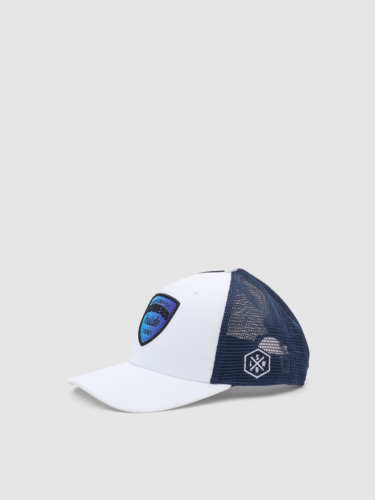 Two-tone Insiders Cap white 45º back view