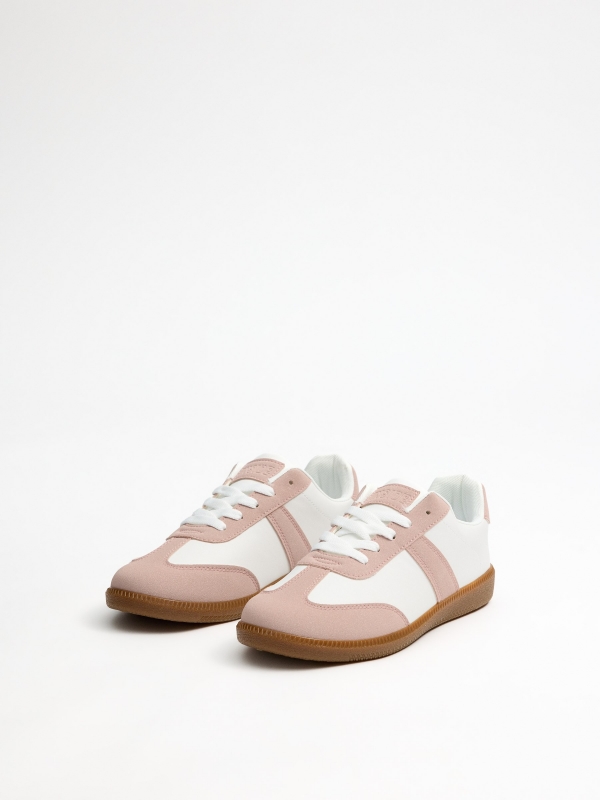 Retro combined sneakers off white 45º front view