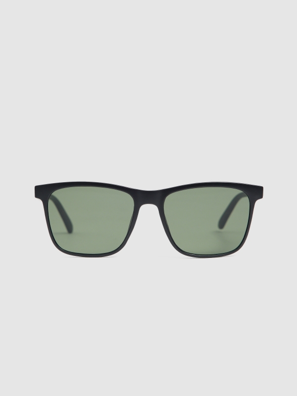 Square frame sunglasses black