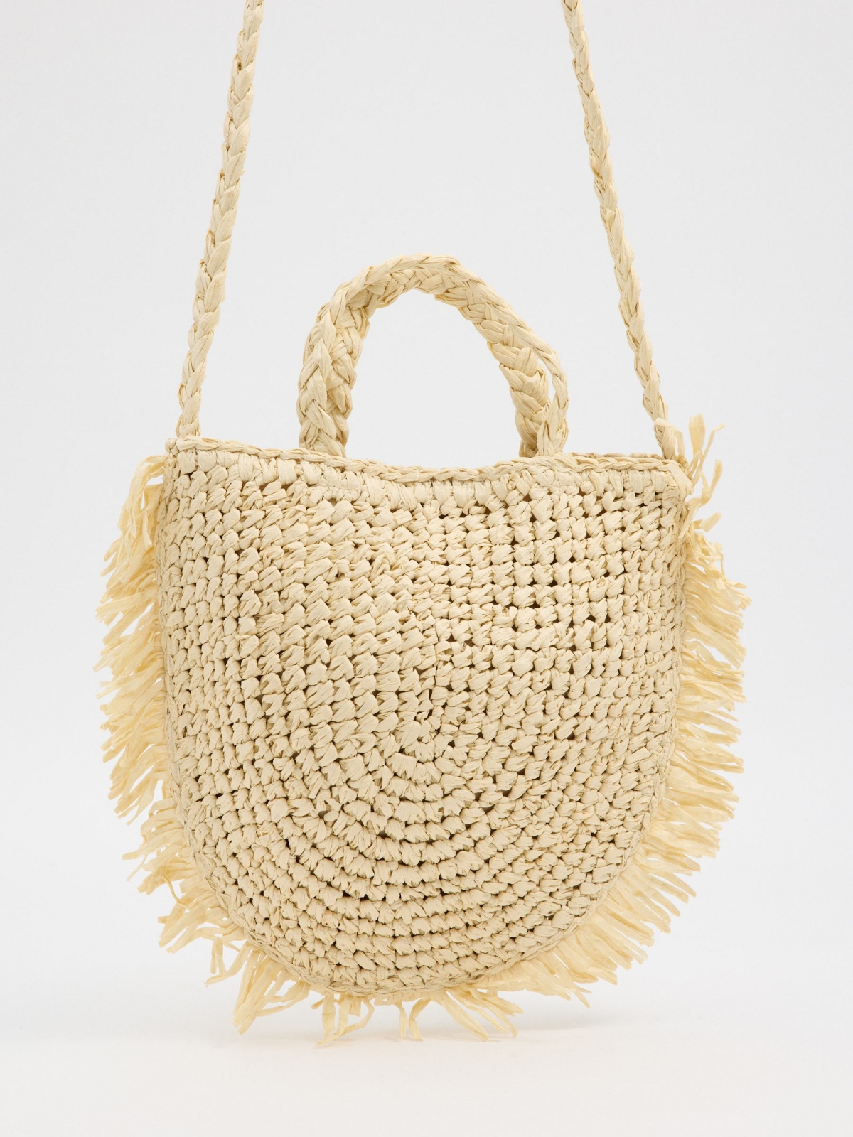 Frayed tote bag sand