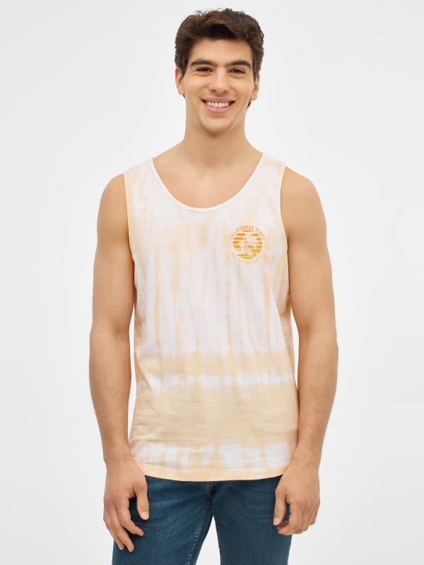 Camiseta California Vibes blanco vista media frontal