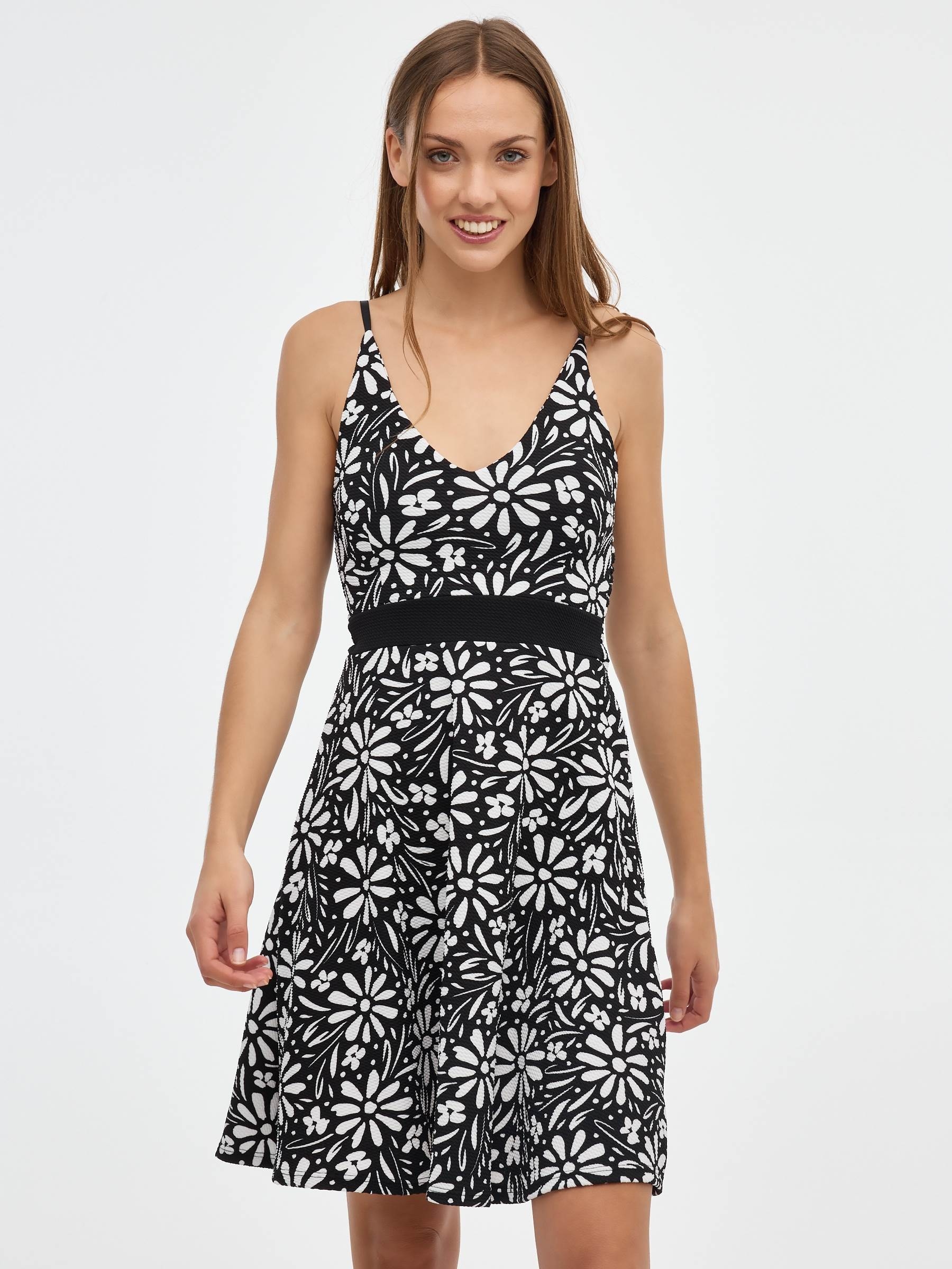 Vestido mini flores totalprint