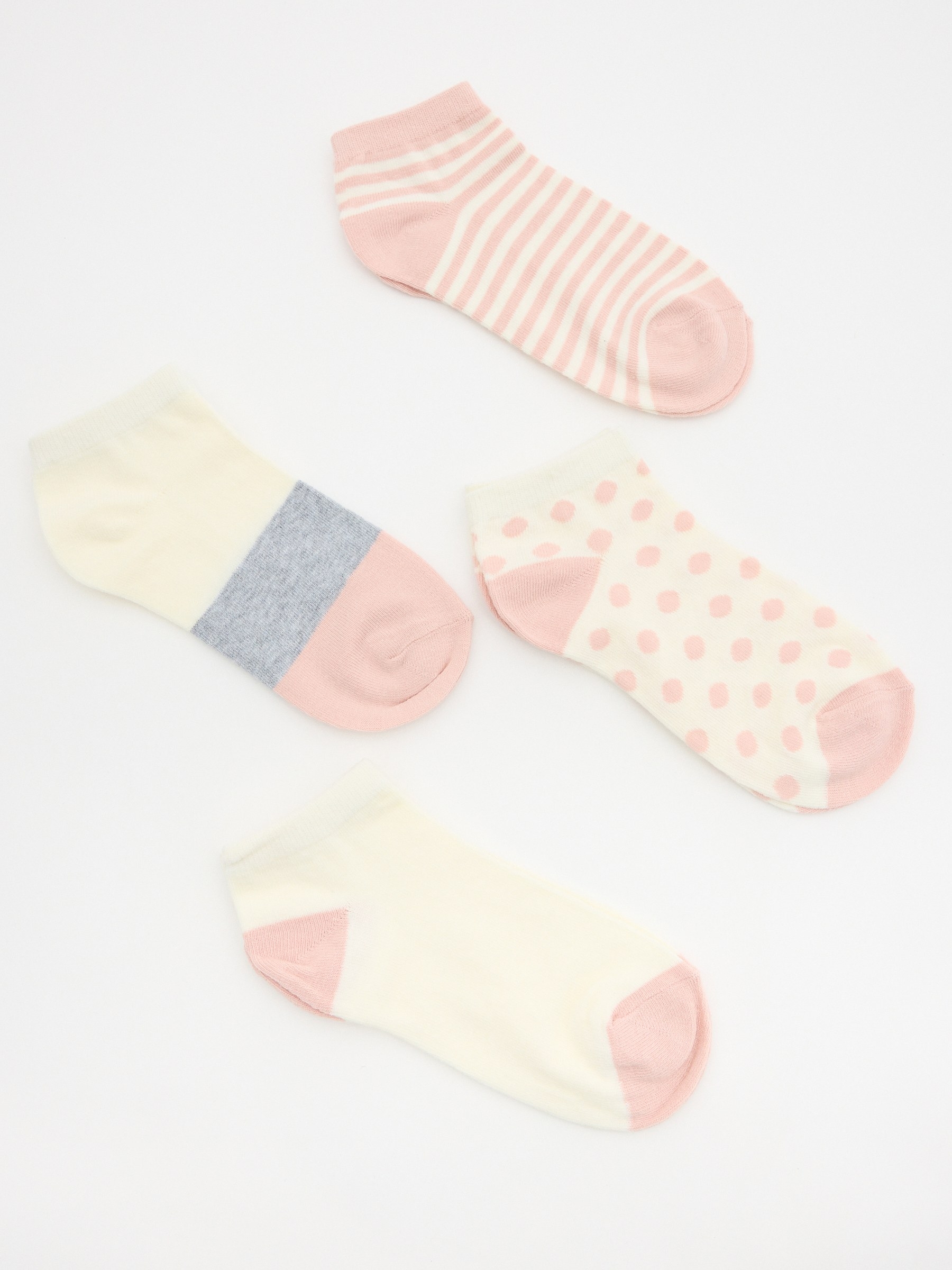 Ankle socks pack 4 assortment front view