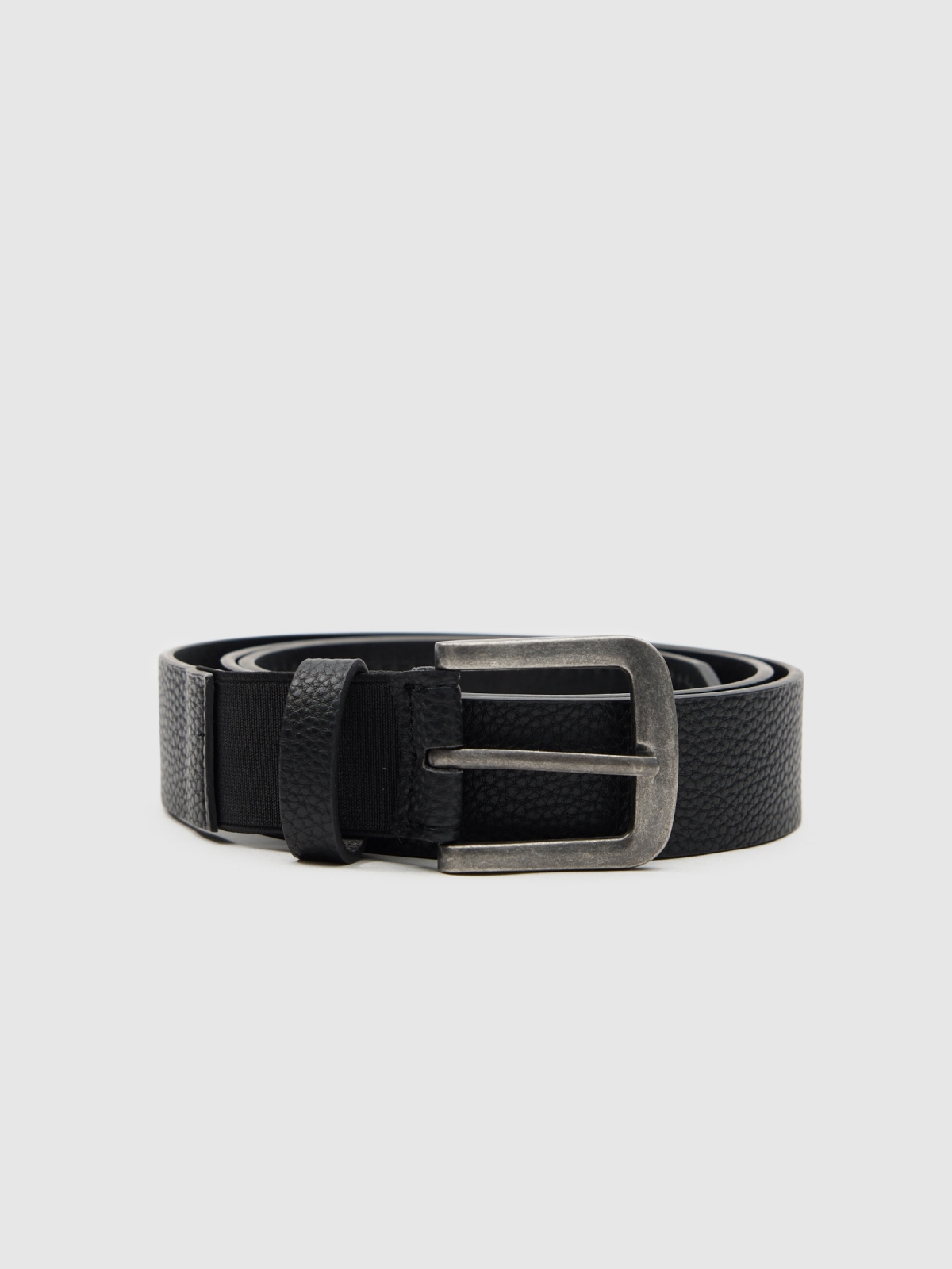 Textured leatherette belt