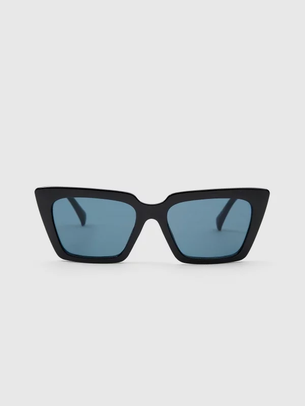 Square sunglasses black general view