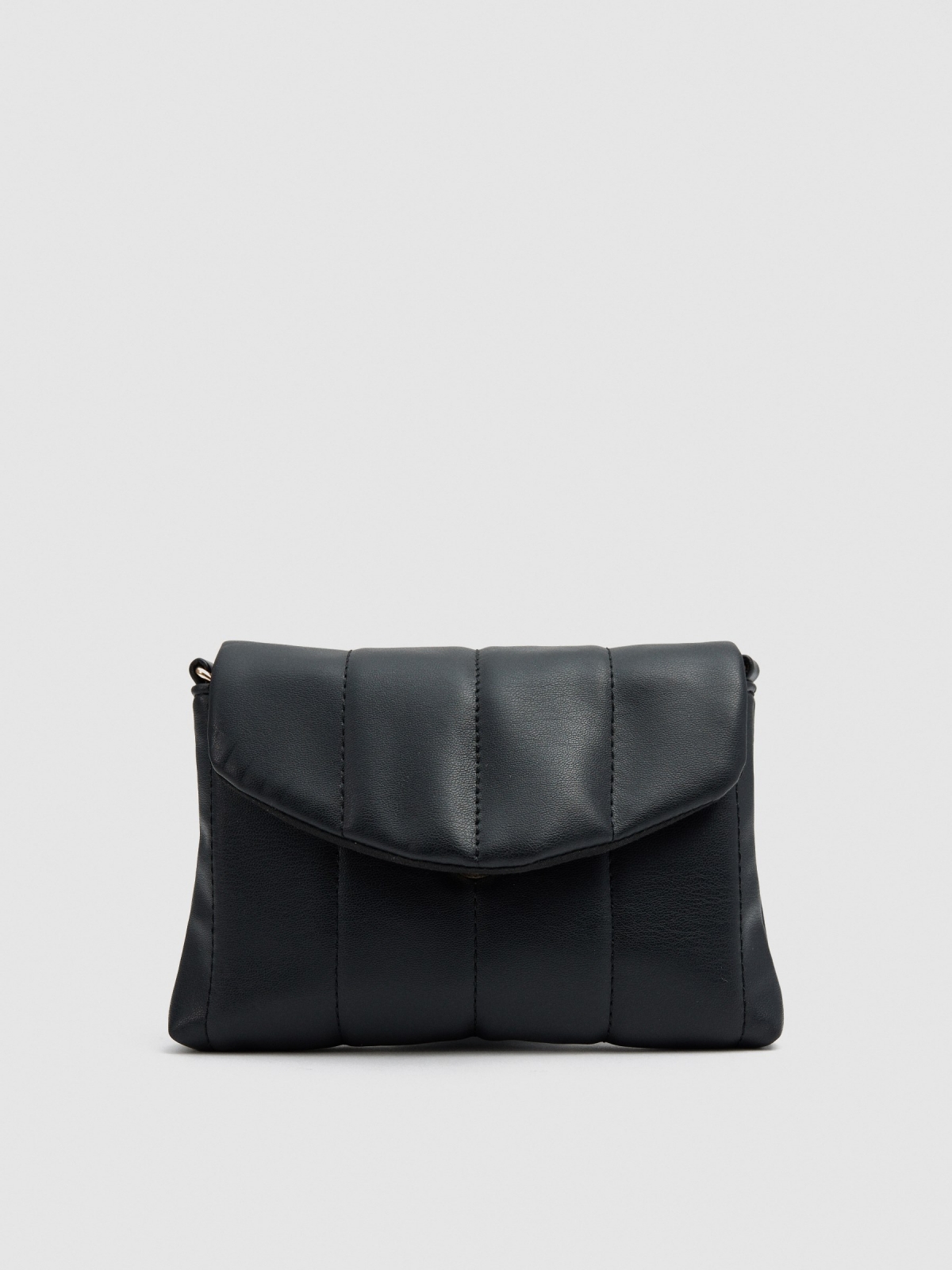 Bolso bandolera acolchado negro