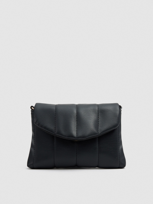 Bolso bandolera acolchado negro