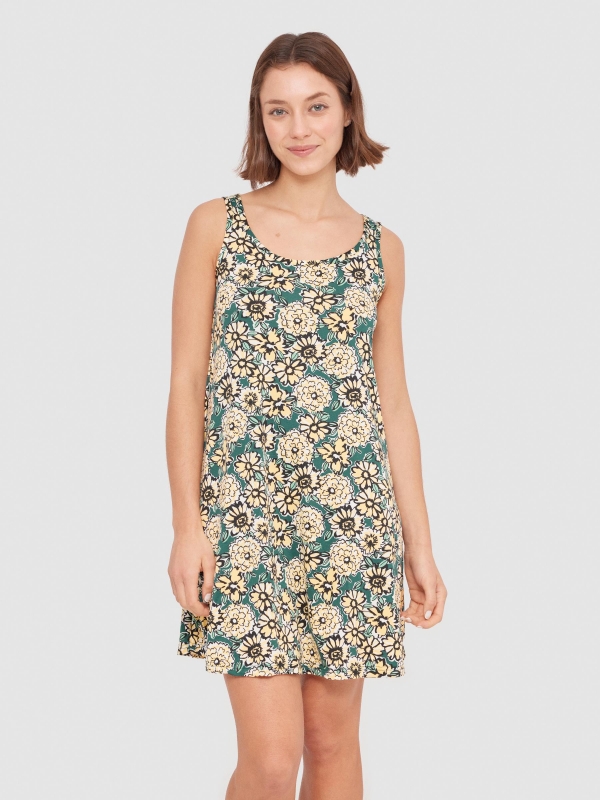 Flowers A-line dress