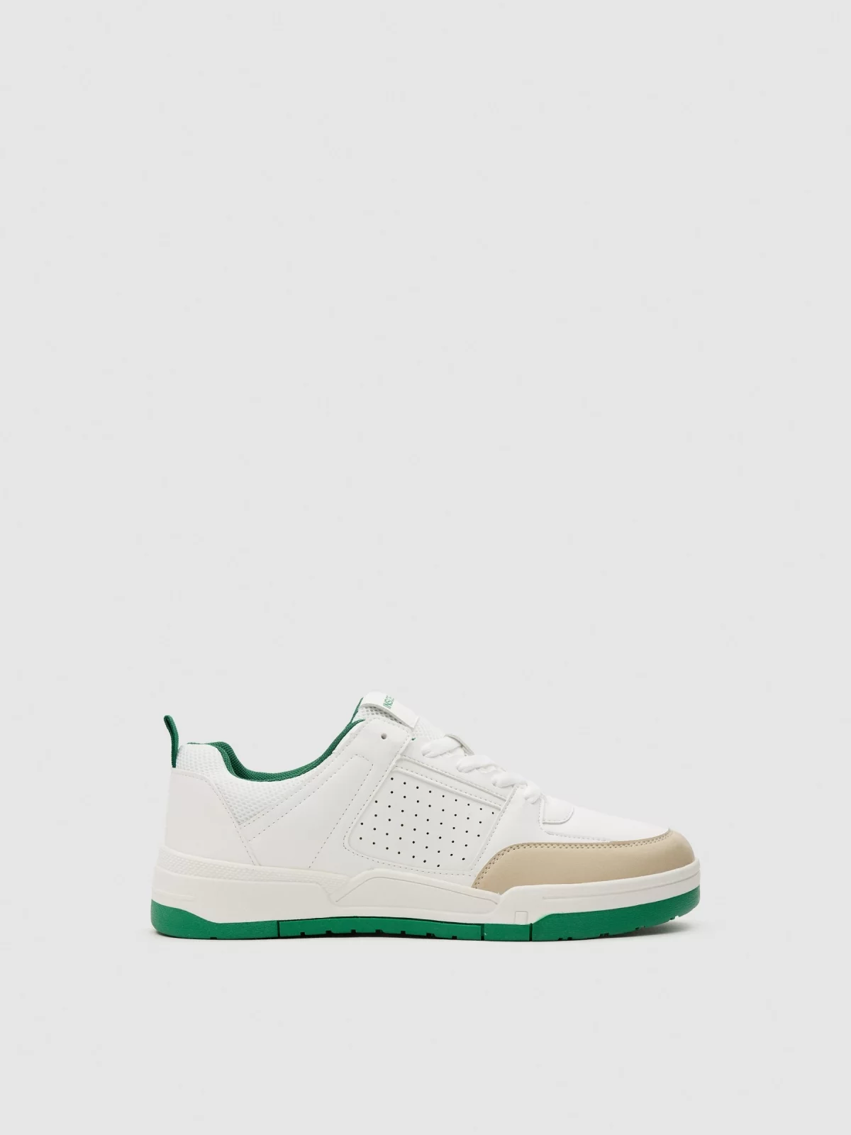 Combined skater sneaker white