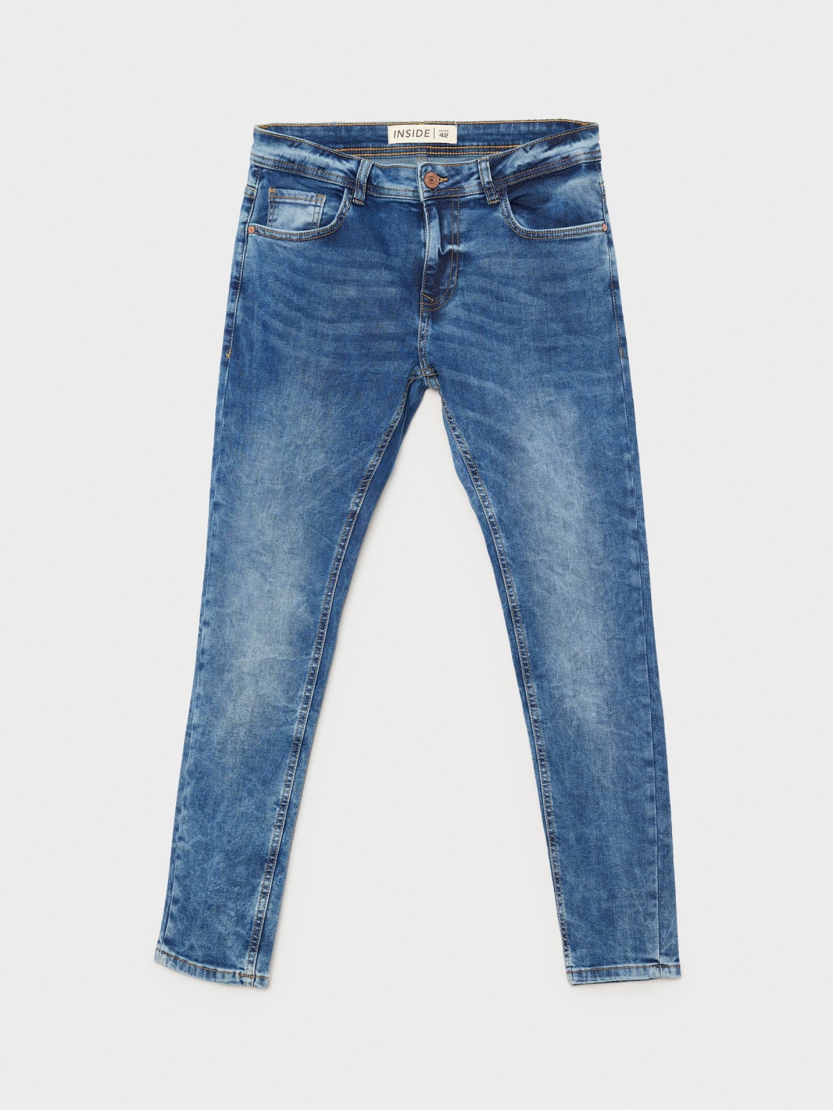  Washed blue super slim jeans blue