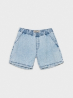 %Pto% Bermuda denim cintura elástica azul claro