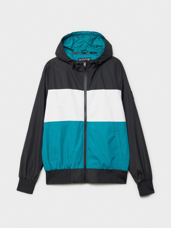  Lightweight hooded jacket black