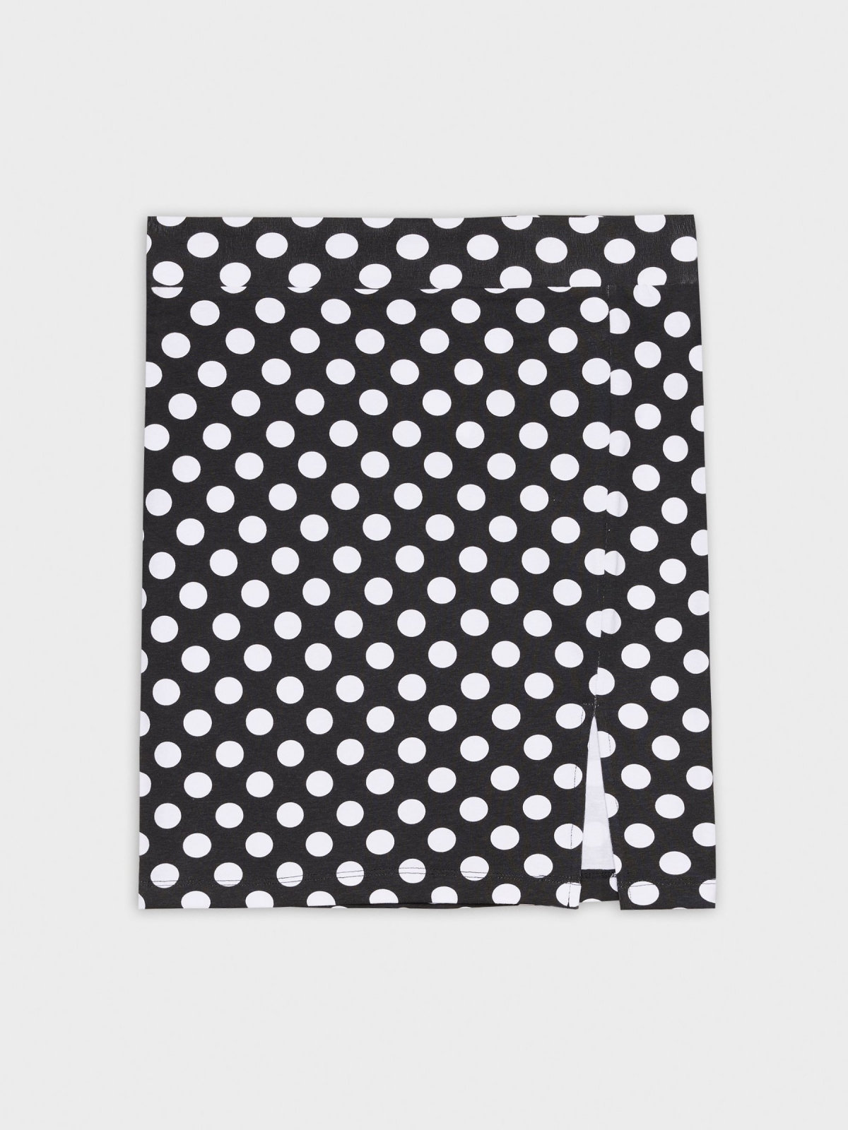  Mini-saia polka dot preto