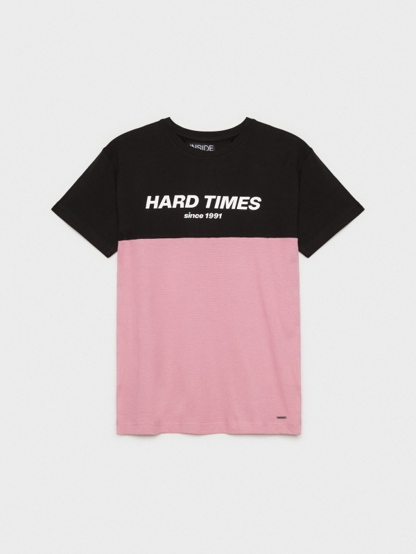  T-shirt hard Times preto