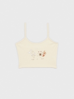 %Pto% Crop top Angel or Devil sand