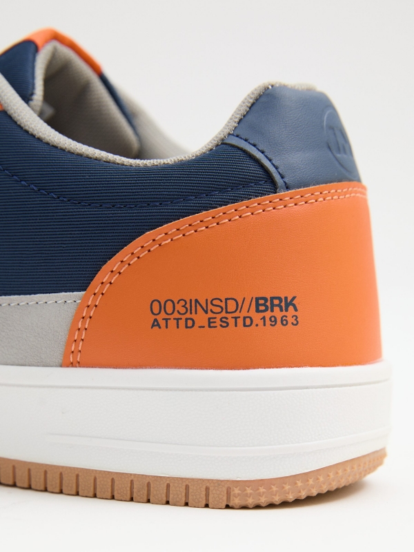 Combined casual sneaker navy detail view