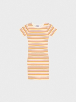 %Pto% Striped fitted mini dress multicolor