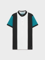 %Pto% Polo Color Block emerald