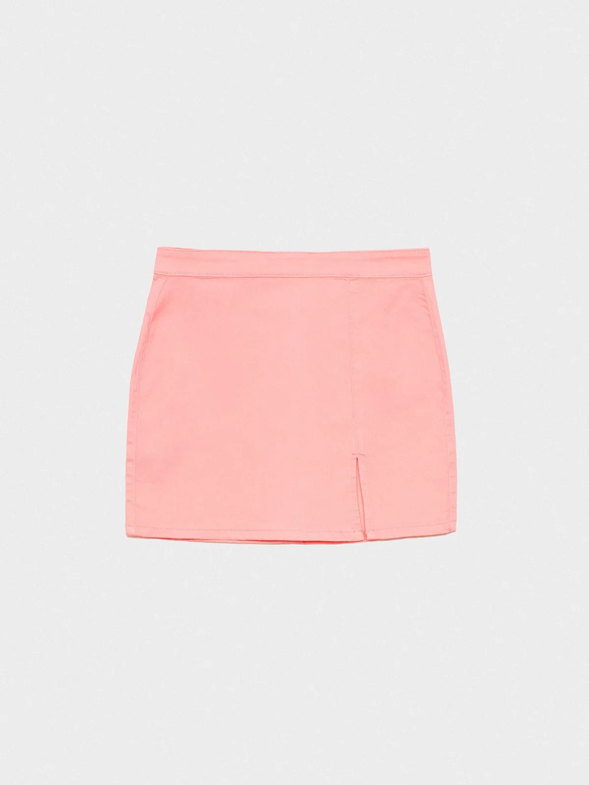  Mini slim skirt with slit light pink