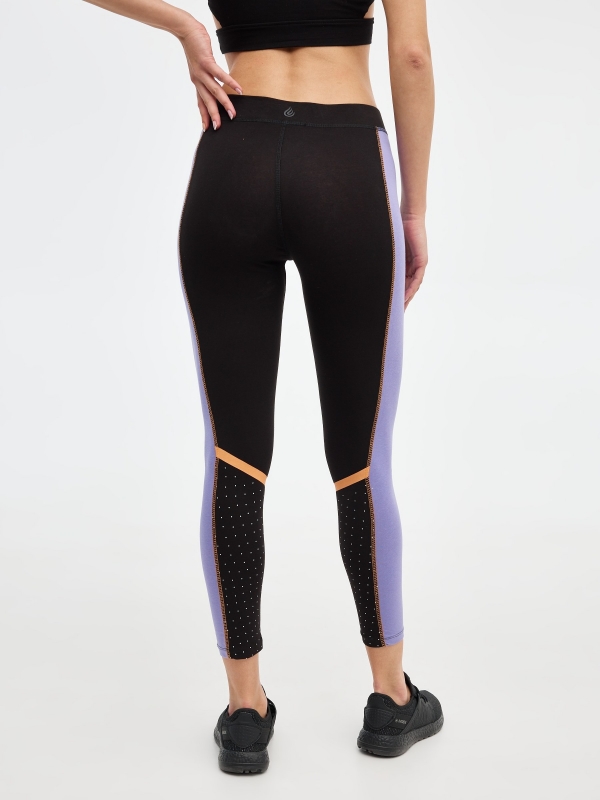 Leggings negros con contrastes negro vista general frontal