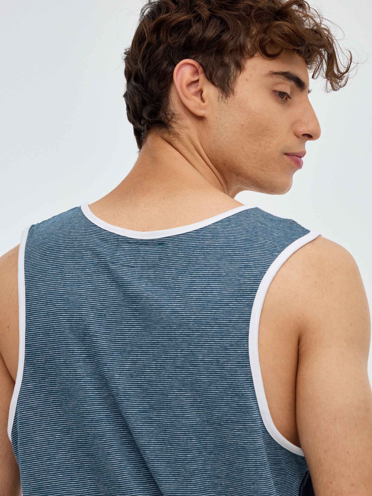 AFTW tank top blue detail view