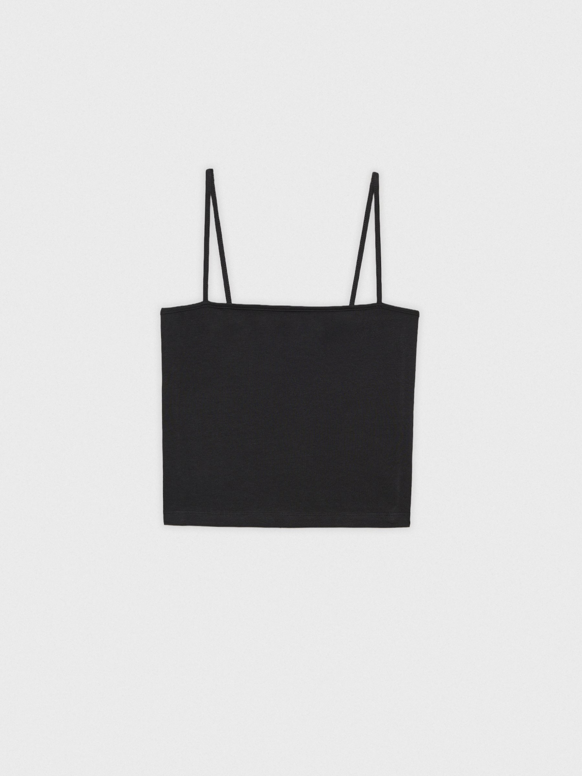  Crop top basic straps black