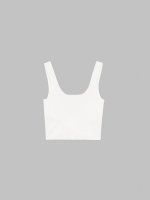%Pto% Crop top espalda cruzada blanco