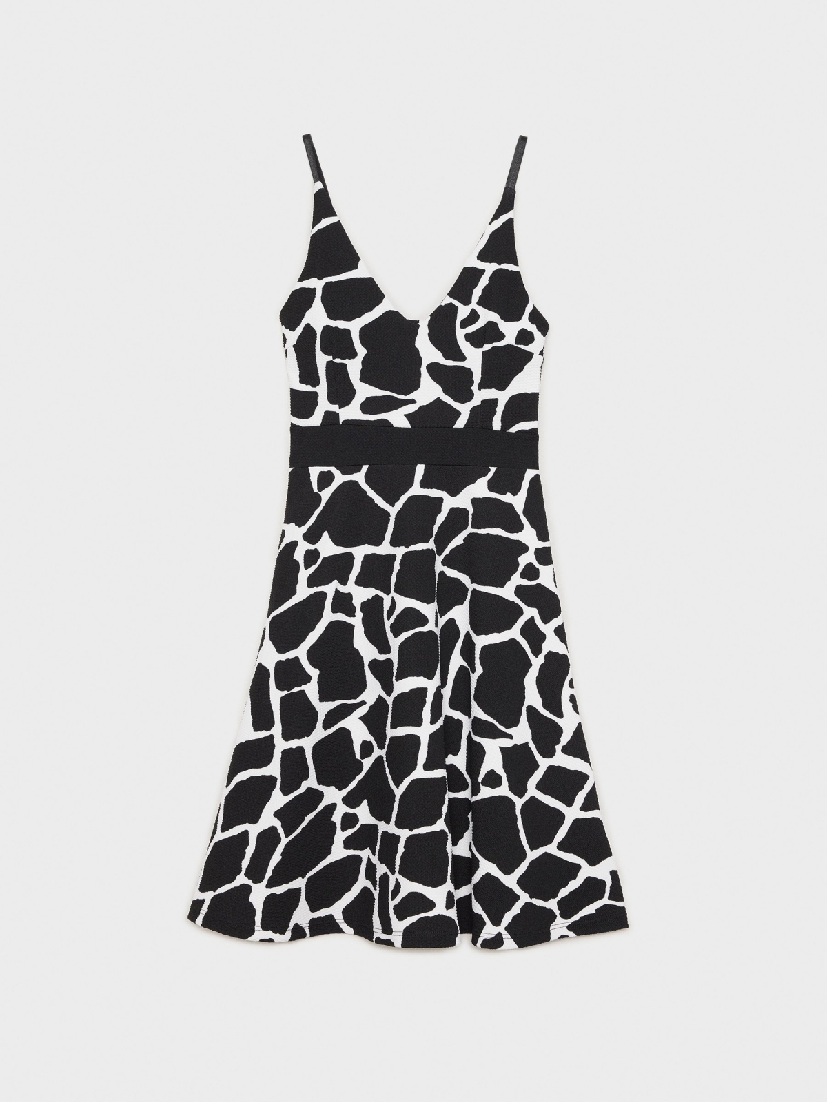  Vestido mini de estampado blanco