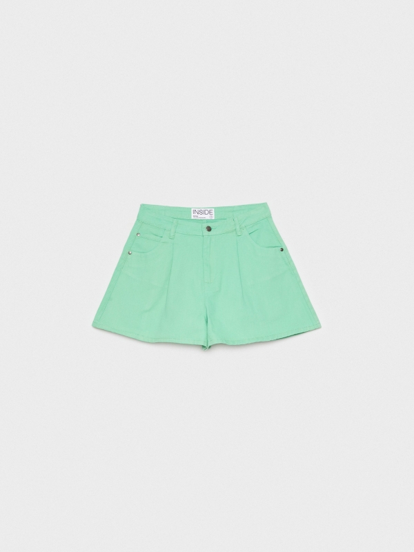  Short de sarja larga menta