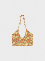 %Pto% Crop top print hearts multicolor