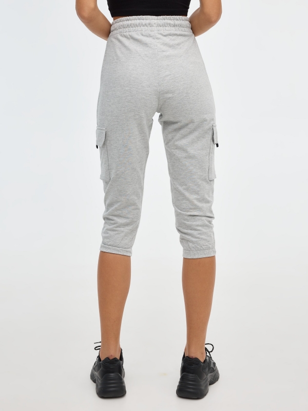 Pantalón jogger con bolsillos melange medio vista general frontal