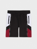 %Pto% Bermuda jogger deportiva negro